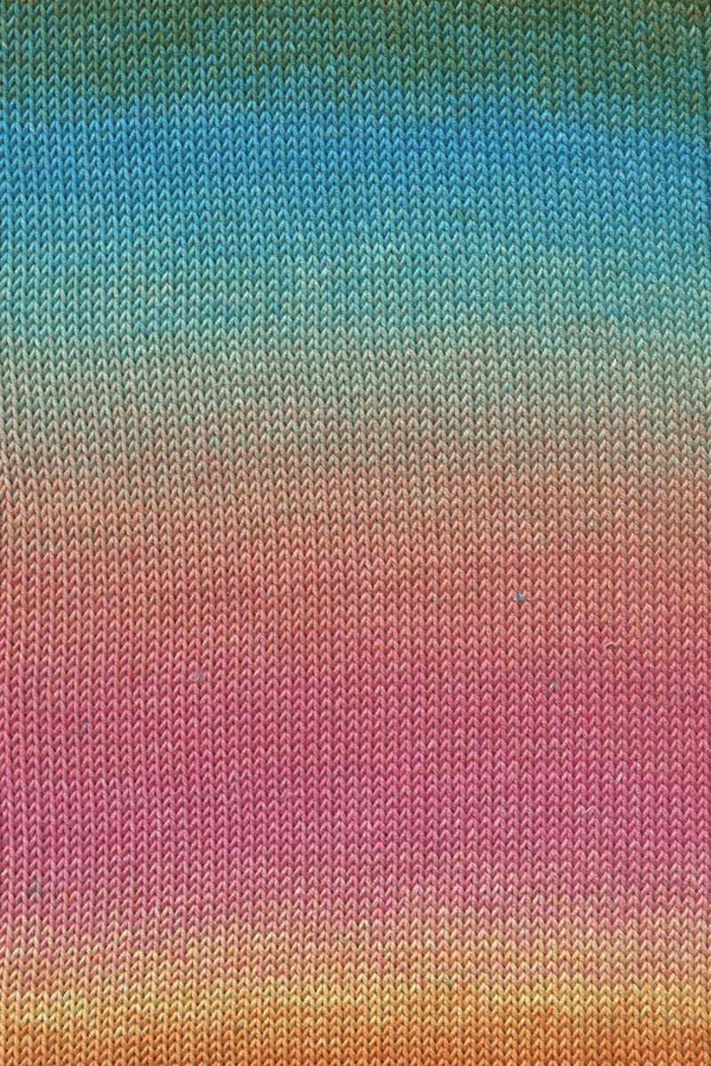 Lang Yarns Baby Cotton Color – 50g / 180m – Turguoise/Pink/Yellow (0079) – detail