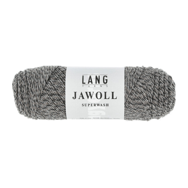 Lang Yarns Jawoll Yarn, 190m / 50g – Grey/Brown Mouliné (0124)