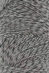 Lang Yarns Jawoll Yarn, 190m / 50g – Grey/Brown Mouliné (0124), yarn texture