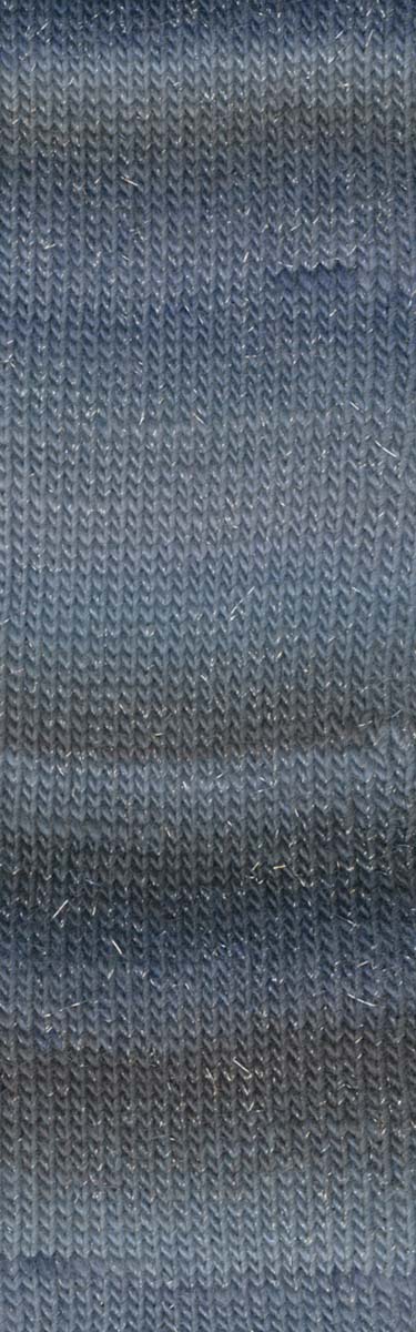 Lang Yarns Mille Colori Socks & Lace Luxe – 100g / 400m – Turquoise/Petrol-Silver (0078) – detail