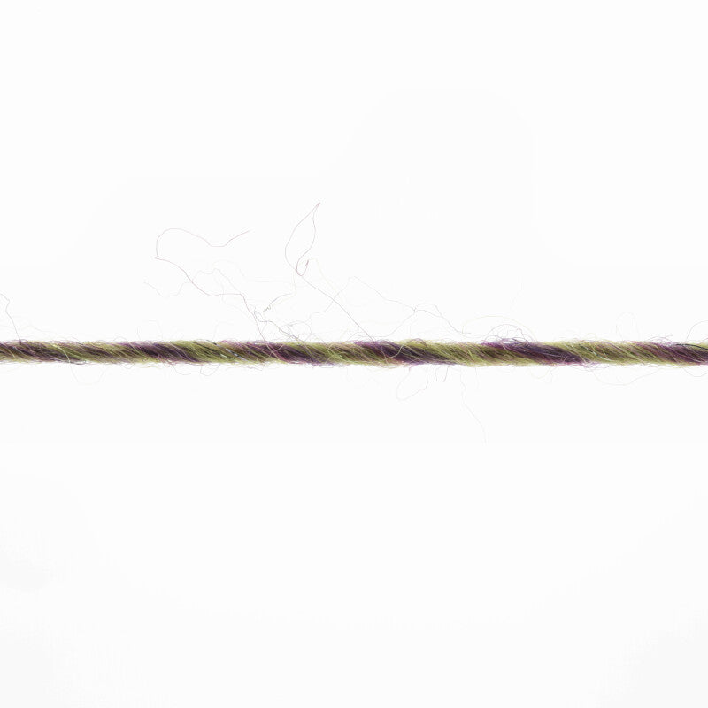Lang Yarns Mille Colori Socks & Lace Luxe – 100g / 400m – Bordeaux/Dark Green/Salmon (0204) – yarn texture
