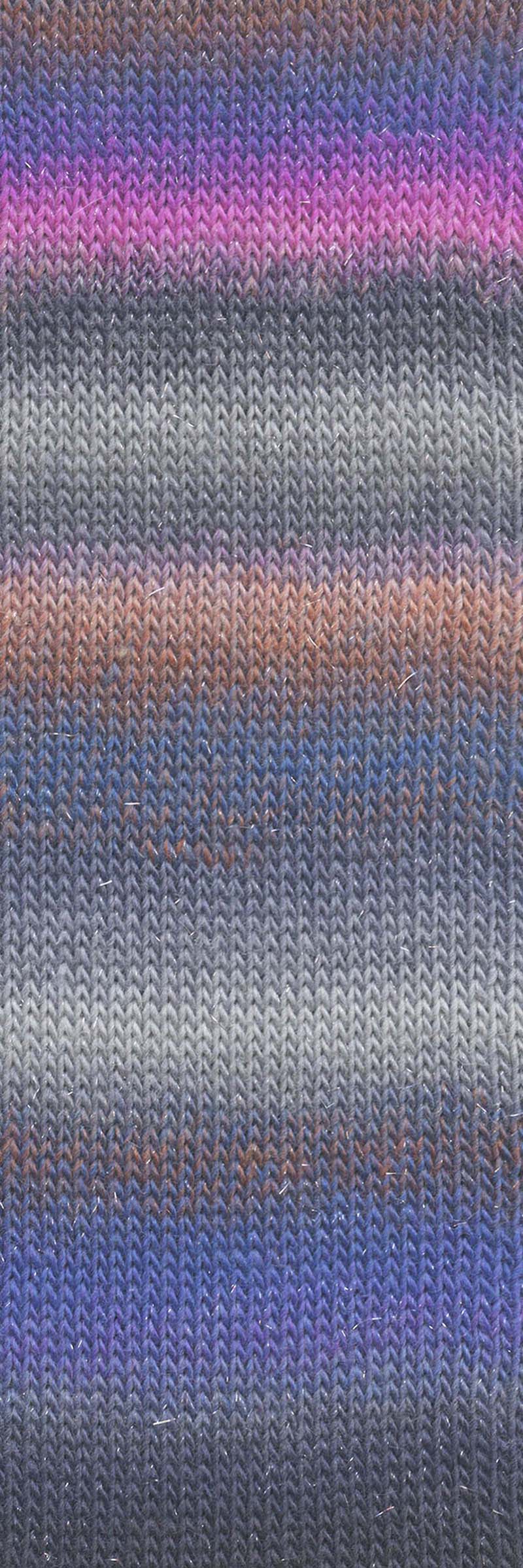Lang Yarns Mille Colori Socks & Lace Luxe – 100g / 400m – Violet/Gray/Cyclamen (0218) – detail