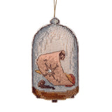 CRYSTAL ART CAPTAIN cross-stitch kit with plastic canvas.