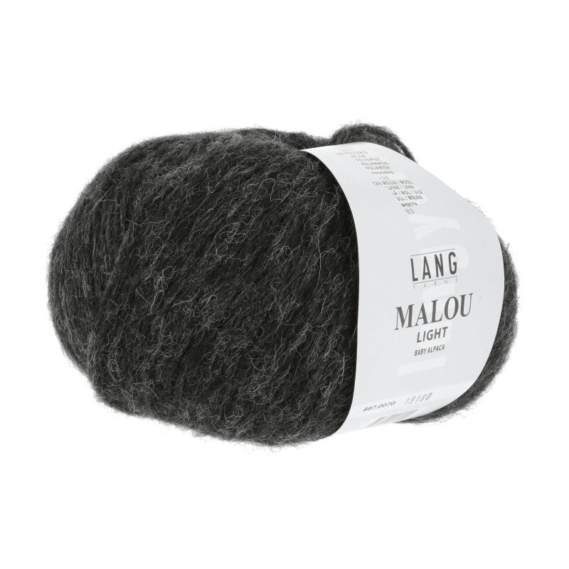 Lang Yarns Malou Light – 50g / 190m – Anthracite (0070)