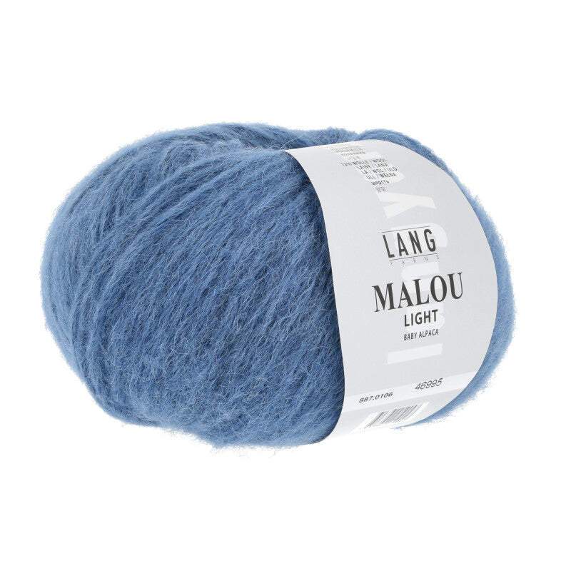 Lang Yarns Malou Light – 50g / 190m – Middle Blue (0106)