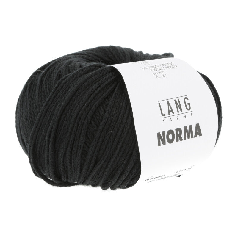Lang Yarns Norma – 50g / 135m – Black (0004)