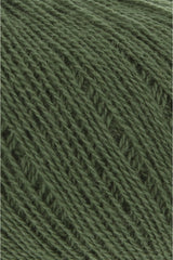 Lang Yarns Cashmere Extra Lace – 25g / 320m – Dark Olive (0098) – detail