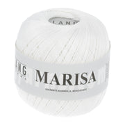 Lang Yarns Marisa – 100% Egyptian cotton yarn, 50g/210m – White (0001)