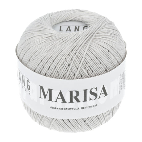 Lang Yarns Marisa – 100% Egyptian cotton yarn, 50g/210m – Silver (0024)