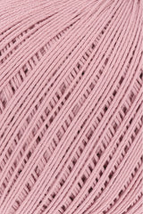 Lang Yarns Marisa – 100% Egyptian cotton yarn, 50g/210m – Dusky Pink (0083) – detail