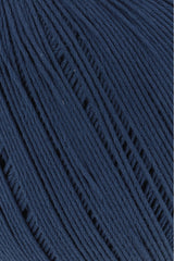 Lang Yarns Marisa – 100% Egyptian cotton yarn, 50g/210m – Blue Marine (0135) – detail