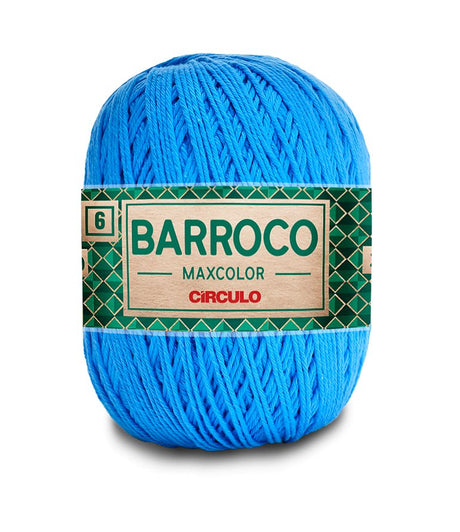 Circulo Natural Cotton Maxcolor (Barroco) 4/4 and 4/6 100% Cotton Yarn for Crochet and Knitting, 226m/200g - Leo Hobby