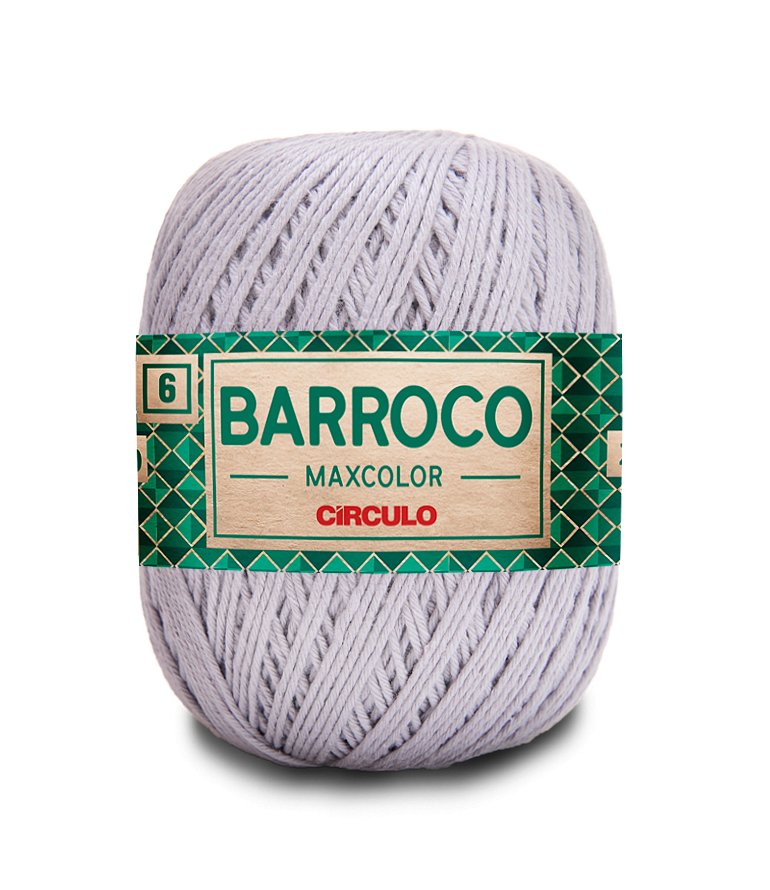 Circulo Natural Cotton Maxcolor (Barroco) 4/4 and 4/6 100% Cotton Yarn for Crochet and Knitting, 226m/200g - Leo Hobby