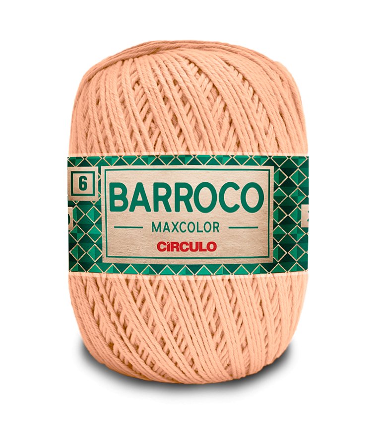 Circulo Natural Cotton Maxcolor (Barroco) 4/4 and 4/6 100% Cotton Yarn for Crochet and Knitting, 226m/200g - Leo Hobby