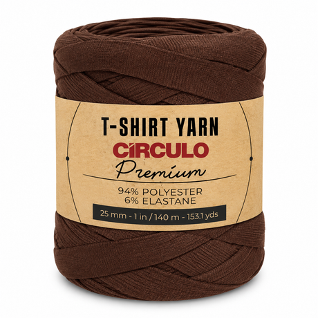 Circulo Premium T-shirt Yarn – Fil épais en mélange polyester, 140m / 270g