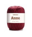 Circulo ANNE - 100% mercerized Cotton Yarn, 500m / 147g - Red yarn ball with 'Circulo Anne' label on a white background