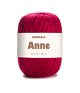 Circulo ANNE - 100% mercerized Cotton Yarn, 500m / 147g - Red ball of yarn with a 'Circulo Anne' label on a white background