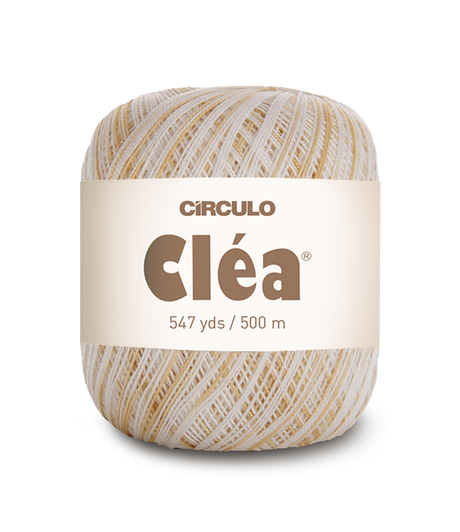 Circulo Clea 100% Cotton Yarn for Crochet and Knitting, 500m/75 gr - Leo Hobby - Ball of yarn with 'Circulo Clea' branding on a white background