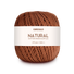 Circulo Natural Cotton Maxcolor (Barroco) 4/4 100% Cotton Yarn for Crochet and Knitting, 338m/200g - Leo Hobby -  Brown ball of yarn with a Circulo label on a white background