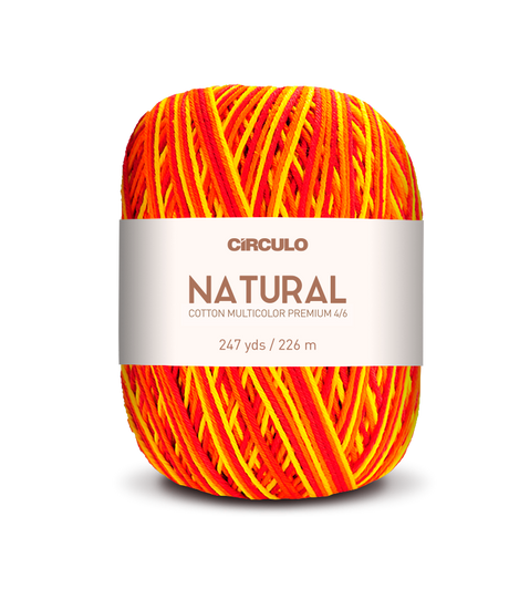 Círculo Barroco Multicolor Premium 4/6 – Fil de coton brésilien (226m / 200g)