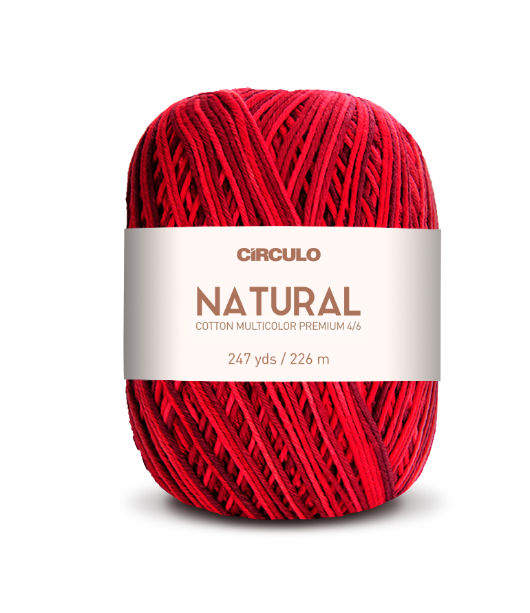 Círculo Barroco Multicolor Premium 4/6 – Hilo de algodón brasileño (226m / 200g)
