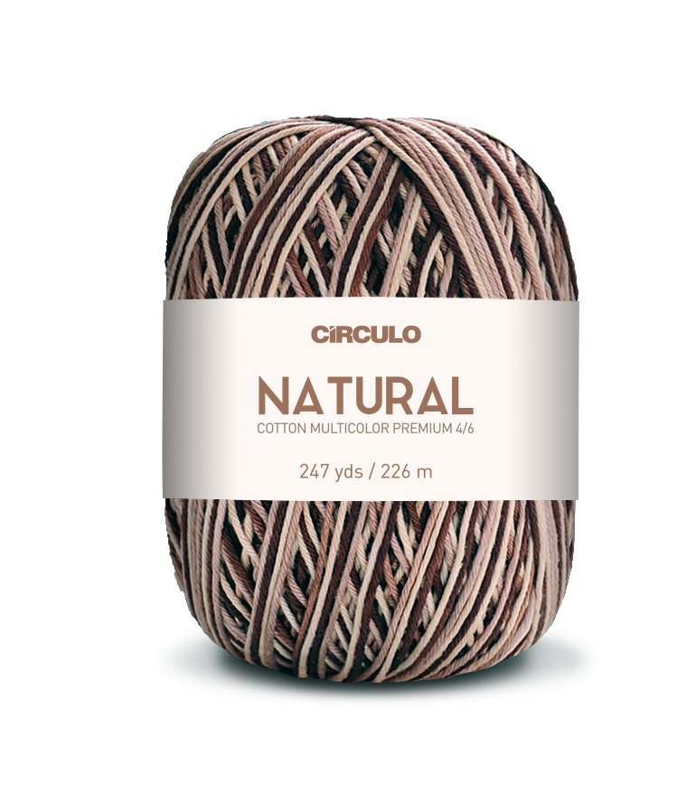 Artful display of Circulo Barroco Multicolor Yarn.