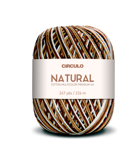 Círculo Barroco Multicolor Premium 4/6 – Fil de coton brésilien (226m / 200g)