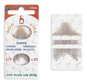 Pony Sharps Needles – Golden Eye, No. 3/9
