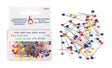 Pony Colour Headed Pins – Assorted, 75 pcs