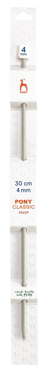 Pony Classic Aluminium Tunisian Crochet Hooks – 30 cm, 4.00 mm