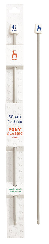 Pony Classic Aluminium Tunisian Crochet Hooks – 30 cm, 4.50 mm
