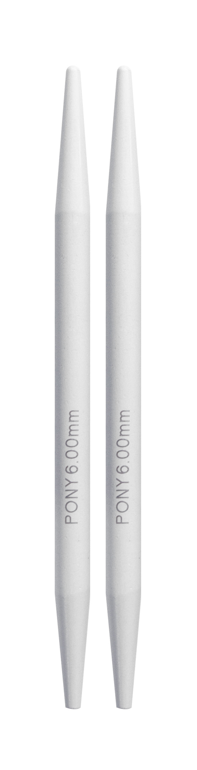 Pony Classic Aluminium Interchangeable Knitting Needle Tips – 10.5 & 14 cm, 10.5 cm, 6.00 mm – additional product view