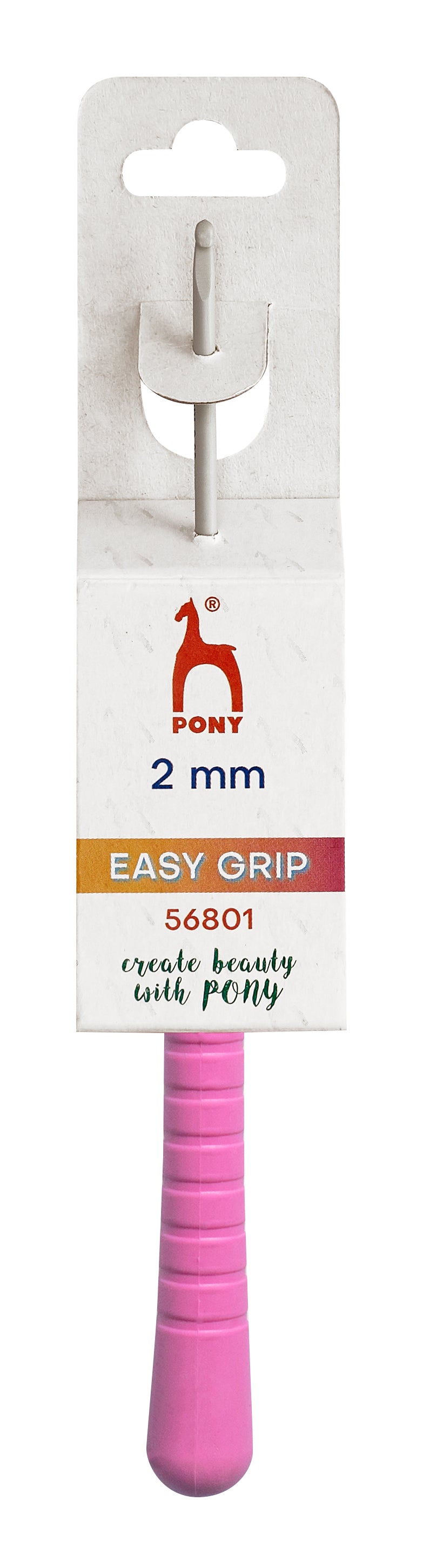 Pony Easy Grip Aluminium Crochet Hooks – 2 to 10 mm, 2.00 mm