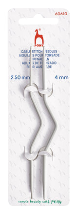 Pony Bent Aluminium Cable Needles – Small, Small