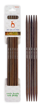 Pony Laurel Double Pointed Knitting Needles – 20 cm, 5.00 mm