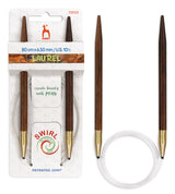 Pony Laurel 360° Glydon Swirl Fixed Circular Knitting Needles – 80 cm, 6.50 mm