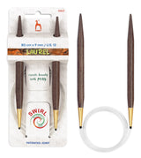 Pony Laurel 360° Glydon Swirl Fixed Circular Knitting Needles – 80 cm, 9.00 mm