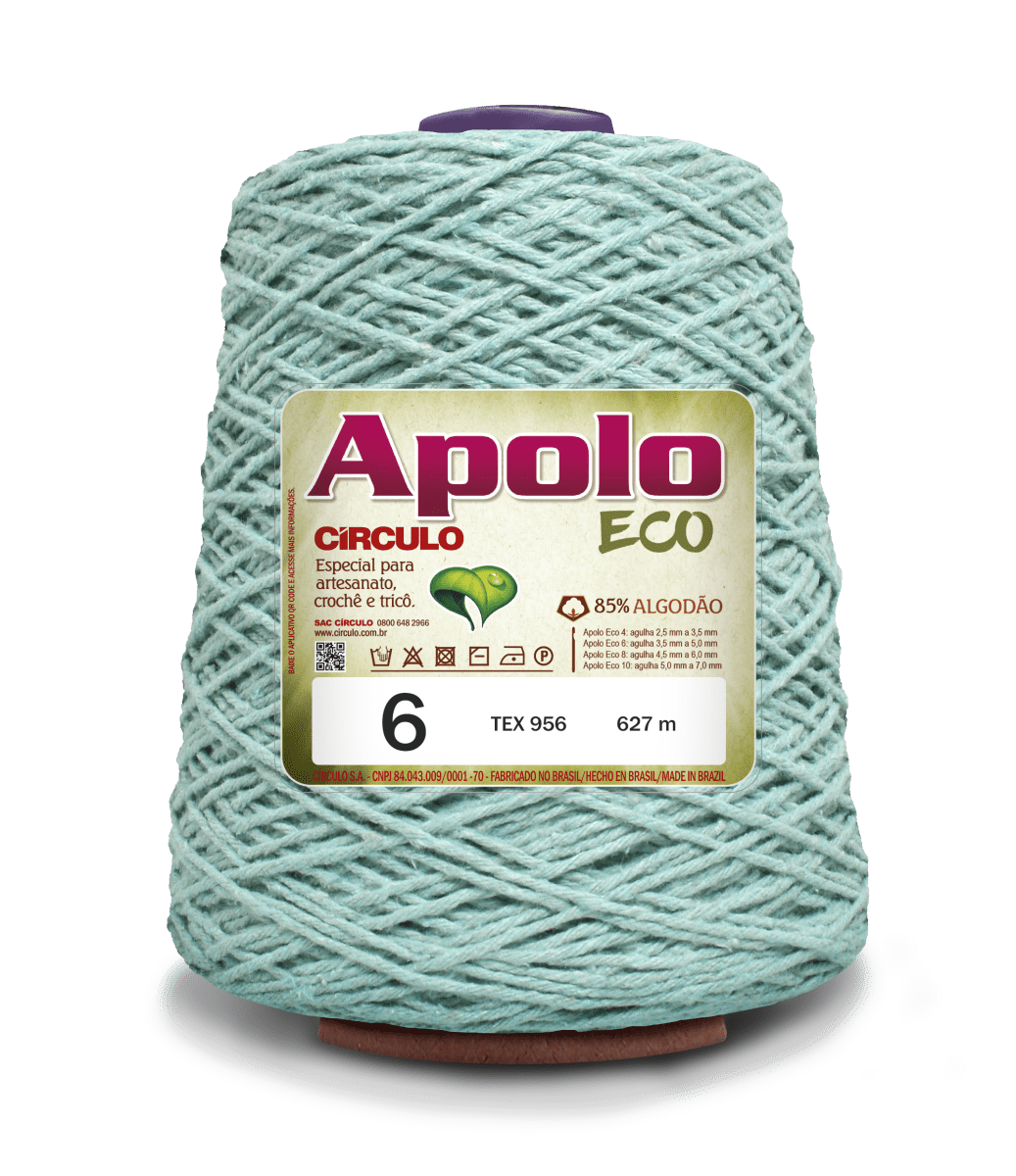 Apolo Eco 4/6 Cotton Cord Yarn – Ideal for Crochet Bags & Home Decor (600g) - Leo Hobby