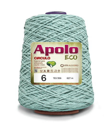 Apolo Eco 4/6 Cotton Cord Yarn – Ideal for Crochet Bags & Home Decor (600g) - Leo Hobby