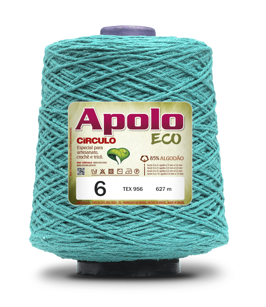 Apolo Eco 4/6 Cotton Cord Yarn – Ideal for Crochet Bags & Home Decor (600g) - Leo Hobby