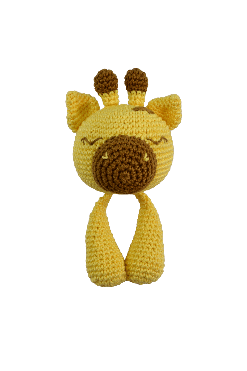 Circulo Amigurumi Crochet Kit - Lovey Blanket - All Included, Easy Instructions - Crochet Set for Intermediate - Animal Crochet Kit, Premium Amigurumi Yarn for Crocheting - Giraffe - Leo Hobby