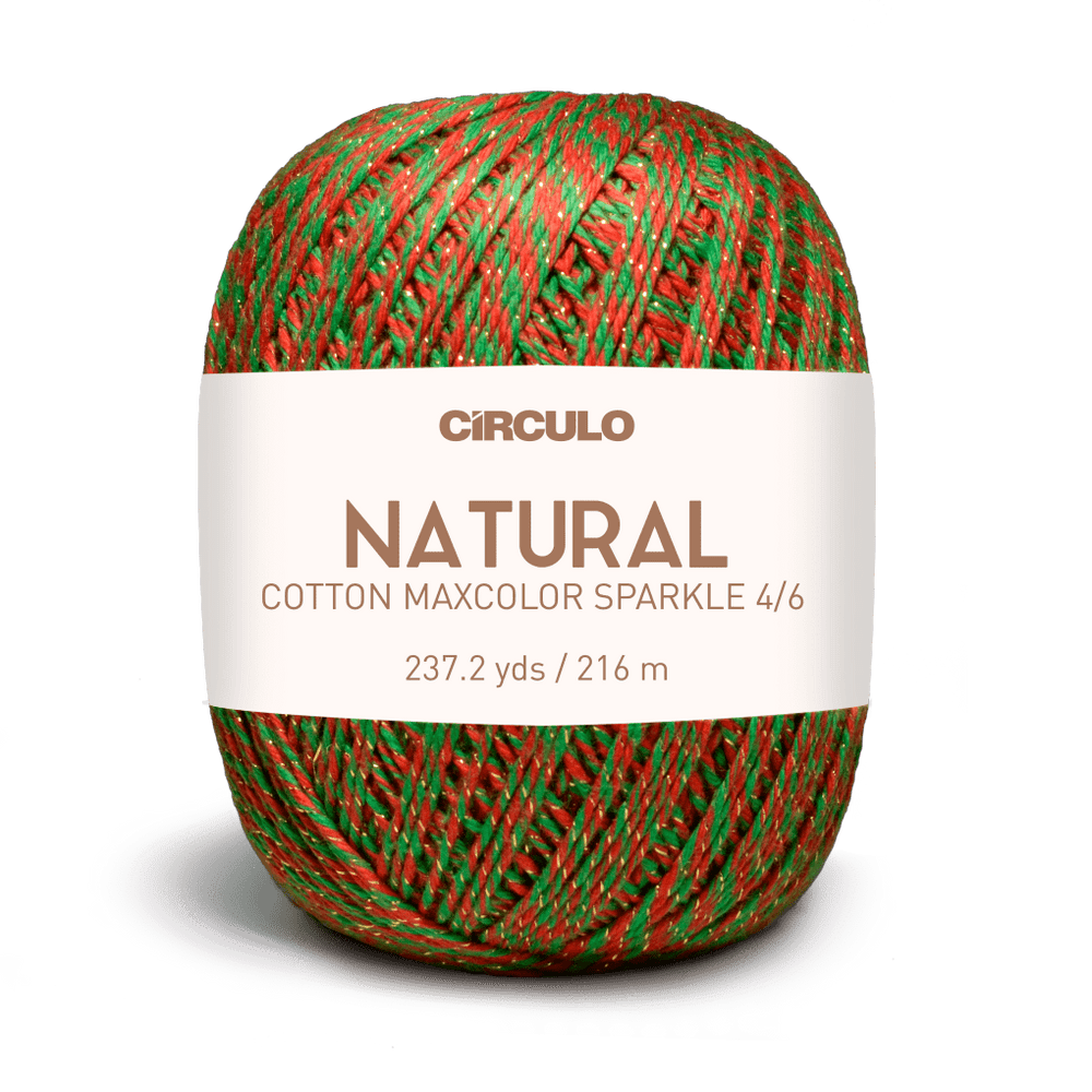 Círculo Barroco Maxcolor Sparkle – Cotton Yarn with Metallic Shine (200g) - Leo Hobby