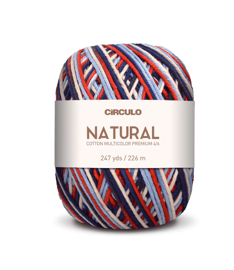 Circulo Barroco Multicolor Premium 4/6, 100% Cotton Yarn for Crochet and Knitting, 226m/200g - Leo Hobby Marketplace