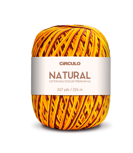 Circulo Barroco Multicolor Premium 4/6, 100% Cotton Yarn for Crochet and Knitting, 226m/200g - Leo Hobby Marketplace