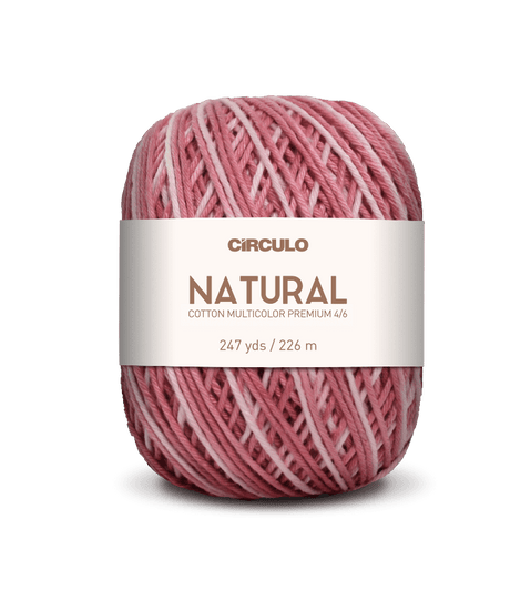 Circulo Barroco Multicolor Premium 4/6, 100% Cotton Yarn for Crochet and Knitting, 226m/200g - Leo Hobby Marketplace