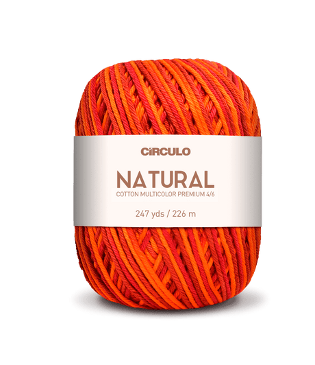 Circulo Barroco Multicolor Premium 4/6, 100% Cotton Yarn for Crochet and Knitting, 226m/200g - Leo Hobby Marketplace