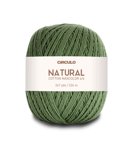Circulo Natural Cotton Maxcolor (Barroco) 4/6 100% Cotton Yarn for Crochet and Knitting, 226m/200g - Leo Hobby Marketplace