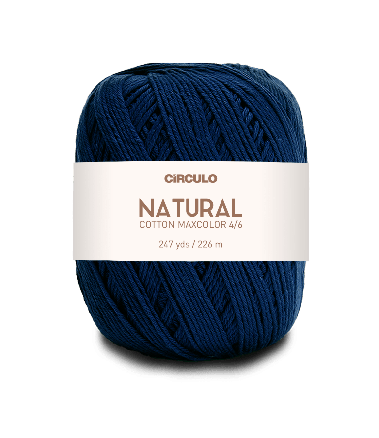 Circulo Natural Cotton Maxcolor (Barroco) 4/6 100% Cotton Yarn for Crochet and Knitting, 226m/200g - Leo Hobby