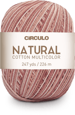Circulo Natural Cotton Multicolor 4/6, 100% Cotton Yarn for Crochet and Knitting, 226m/200g - Leo Hobby Marketplace
