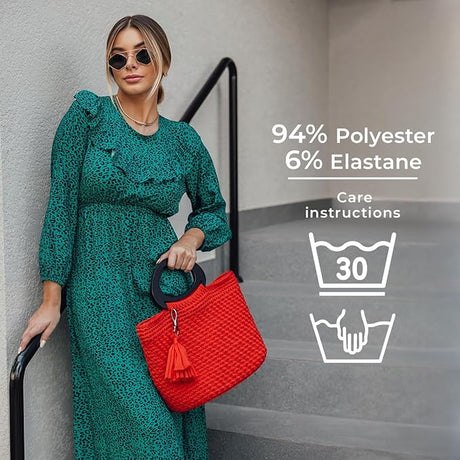 Circulo Premium T-shirt Yarn for Crocheting and Knitting, Bulk Yarn 140m/270g - Leo Hobby